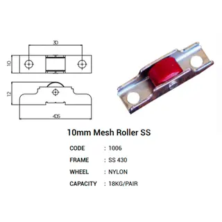10mm Mesh Roller SS for UPVC Windows & Doors by Simmply Perfect, Hyderabad