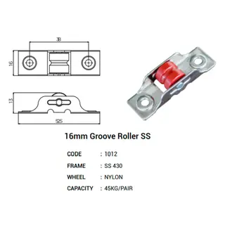 16mm Groove Roller SS for UPVC Windows & Doors by Simmply Perfect, Hyderabad