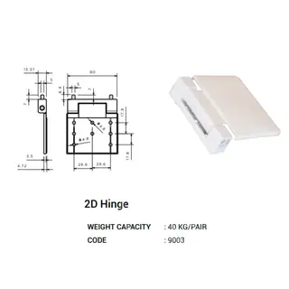 2d Hinge for UPVC Windows & Doors by Simmply Perfect, Hyderabad
