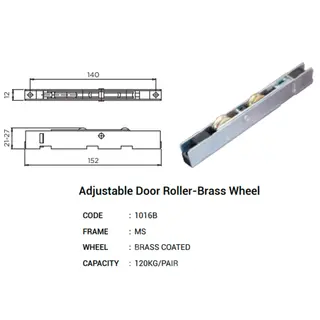 Adjustable Door Roller Brass Wheel for UPVC Windows & Doors by Simmply Perfect, Hyderabad
