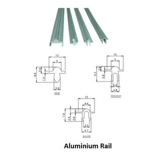 Aluminium Rail for UPVC Windows & Doors by Simmply Perfect, Hyderabad