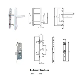 Bathroom Door Lock for UPVC Windows & Doors by Simmply Perfect, Hyderabad