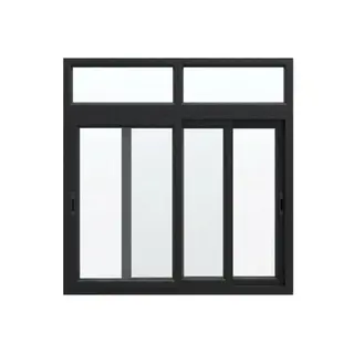 Black Laminated UPVC 112 Series 3-Track Combination Sliding Window with Top Fix by Simmply Perfect, Hyderabad