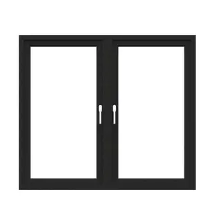 Black Laminated UPVC 60 Series Double Casement Door by Simmply Perfect, Hyderabad