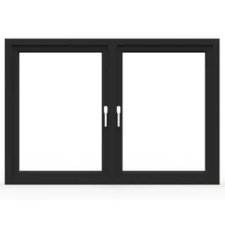 Black Laminated UPVC 60 Series Double Casement Window by Simmply Perfect, Hyderabad