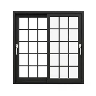 Black Laminated UPVC 62 Series 2-Track French Sliding Door by Simmply Perfect, Hyderabad
