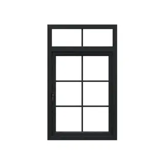 Black Laminated UPVC French Window with Top Fix by Simmply Perfect, Hyderabad
