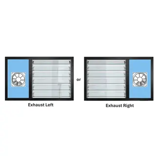 Black Laminated UPVC Ventilator Design 1 by Simmply Perfect, Hyderabad