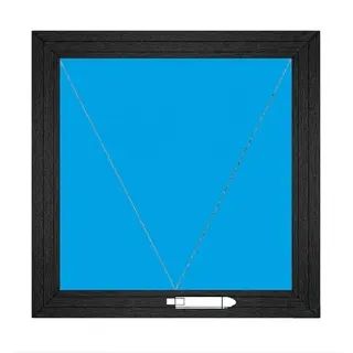 Black Laminated UPVC Ventilator Design 11 by Simmply Perfect, Hyderabad