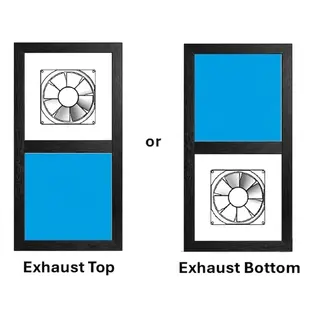 Black Laminated UPVC Ventilator Design 4 by Simmply Perfect, Hyderabad