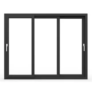 Black UPVC 112 Series 3-Track 3-Panel Sliding Door by Simmply Perfect, Hyderabad