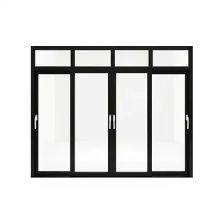 Black UPVC 112 Series 3-Track 4-Panel Combination Sliding Door with Top Fix by Simmply Perfect, Hyderabad