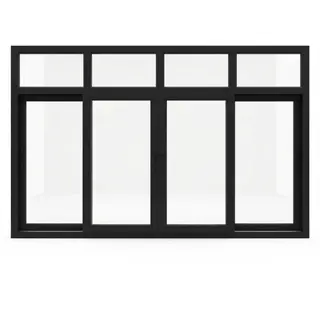 Black UPVC 112 Series 3-Track 4-Panel Combination Sliding Window with Top Fix by Simmply Perfect, Hyderabad