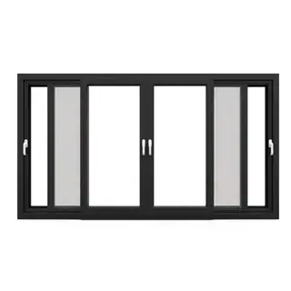 Black UPVC 112 Series 3-Track 4-Panel Sliding Door with Mesh by Simmply Perfect, Hyderabad