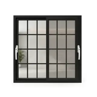 Black UPVC 112 Series 3-Track French Sliding Door by Simmply Perfect, Hyderabad