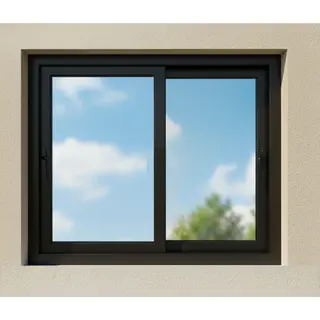 Black UPVC 2-Track Sliding Window – view 2 by Simmply Perfect, Hyderabad