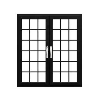 Black UPVC 60 Series French Double Casement Door by Simmply Perfect, Hyderabad