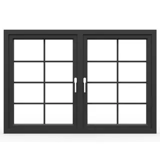 Black UPVC 60 Series French Double Casement Window by Simmply Perfect, Hyderabad