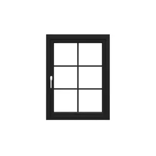 Black UPVC 60 Series French Single Casement Window by Simmply Perfect, Hyderabad