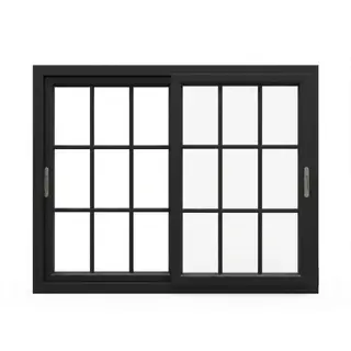Black UPVC 62 Series 2-Track French Sliding Window by Simmply Perfect, Hyderabad