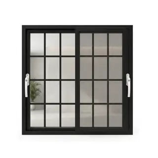 Black UPVC 90 Series 2.5-Track French Sliding Door by Simmply Perfect, Hyderabad