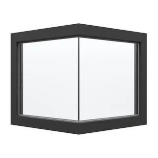 Black UPVC Glass to Glass Window by Simmply Perfect, Hyderabad