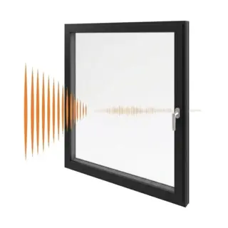 Black UPVC Single Casement Soundproof Window – view 2 by Simmply Perfect, Hyderabad