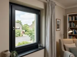 Black UPVC Single Casement Soundproof Window by Simmply Perfect, Hyderabad