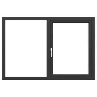 Black UPVC Single Casement Window with Half Side Fix | Simmply Perfect – view 2 Black UPVC Single Casement Window with Half Side Fix – view 2 by Simmply Perfect, Hyderabad