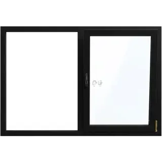 Black UPVC Single Casement Window with Half Side Fix by Simmply Perfect, Hyderabad