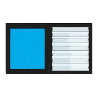 Black UPVC Ventilator Design 13 by Simmply Perfect, Hyderabad