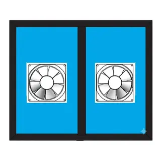 Black UPVC Ventilator Design 14 by Simmply Perfect, Hyderabad
