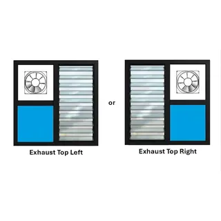 Black UPVC Ventilator Design 2 by Simmply Perfect, Hyderabad