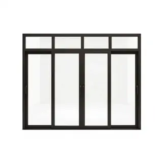 Brown UPVC 112 Series 3-Track 4-Panel Combination Sliding Door with Top Fix by Simmply Perfect, Hyderabad