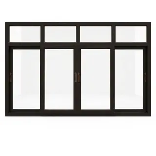 Brown UPVC 112 Series 3-Track 4-Panel Combination Sliding Window with Top Fix by Simmply Perfect, Hyderabad
