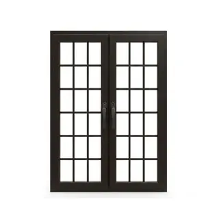 Brown UPVC 60 Series French Double Casement Door by Simmply Perfect, Hyderabad