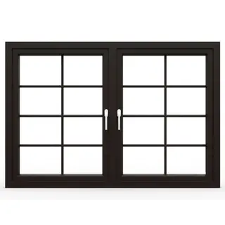 Brown UPVC 60 Series French Double Casement Window by Simmply Perfect, Hyderabad