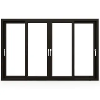 Brown UPVC 62 Series 2-Track 4-Panel Sliding Door by Simmply Perfect, Hyderabad