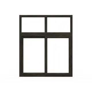 Brown UPVC 62 Series 2-Track Combination Sliding Window with Top Fixed by Simmply Perfect, Hyderabad