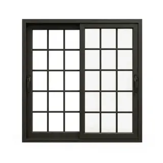 Brown UPVC 62 Series 2-Track French Sliding Door by Simmply Perfect, Hyderabad