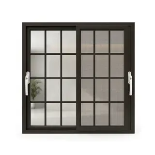 Brown UPVC 90 Series 2.5-Track French Sliding Door by Simmply Perfect, Hyderabad