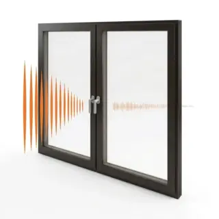 Brown UPVC Double Casement Soundproof Window – view 2 by Simmply Perfect, Hyderabad