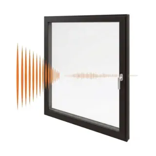 Brown UPVC Single Casement Soundproof Window – view 2 by Simmply Perfect, Hyderabad