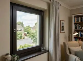 Brown UPVC Single Casement Soundproof Window by Simmply Perfect, Hyderabad