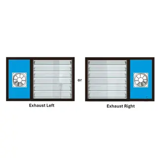 Brown UPVC Ventilator Design 1 by Simmply Perfect, Hyderabad