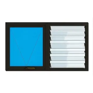 Brown UPVC Ventilator Design 13 by Simmply Perfect, Hyderabad