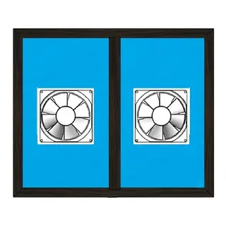 Brown UPVC Ventilator Design 14 by Simmply Perfect, Hyderabad