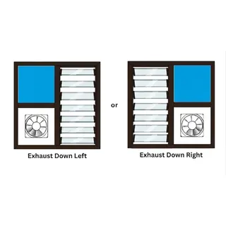 Brown UPVC Ventilator Design 3 by Simmply Perfect, Hyderabad