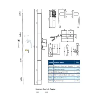Casement Door Set Regular for UPVC Windows & Doors by Simmply Perfect, Hyderabad