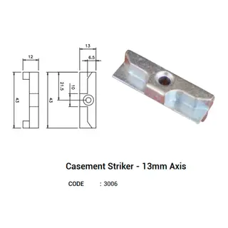 Casement Striker 13mm Axis for UPVC Windows & Doors by Simmply Perfect, Hyderabad